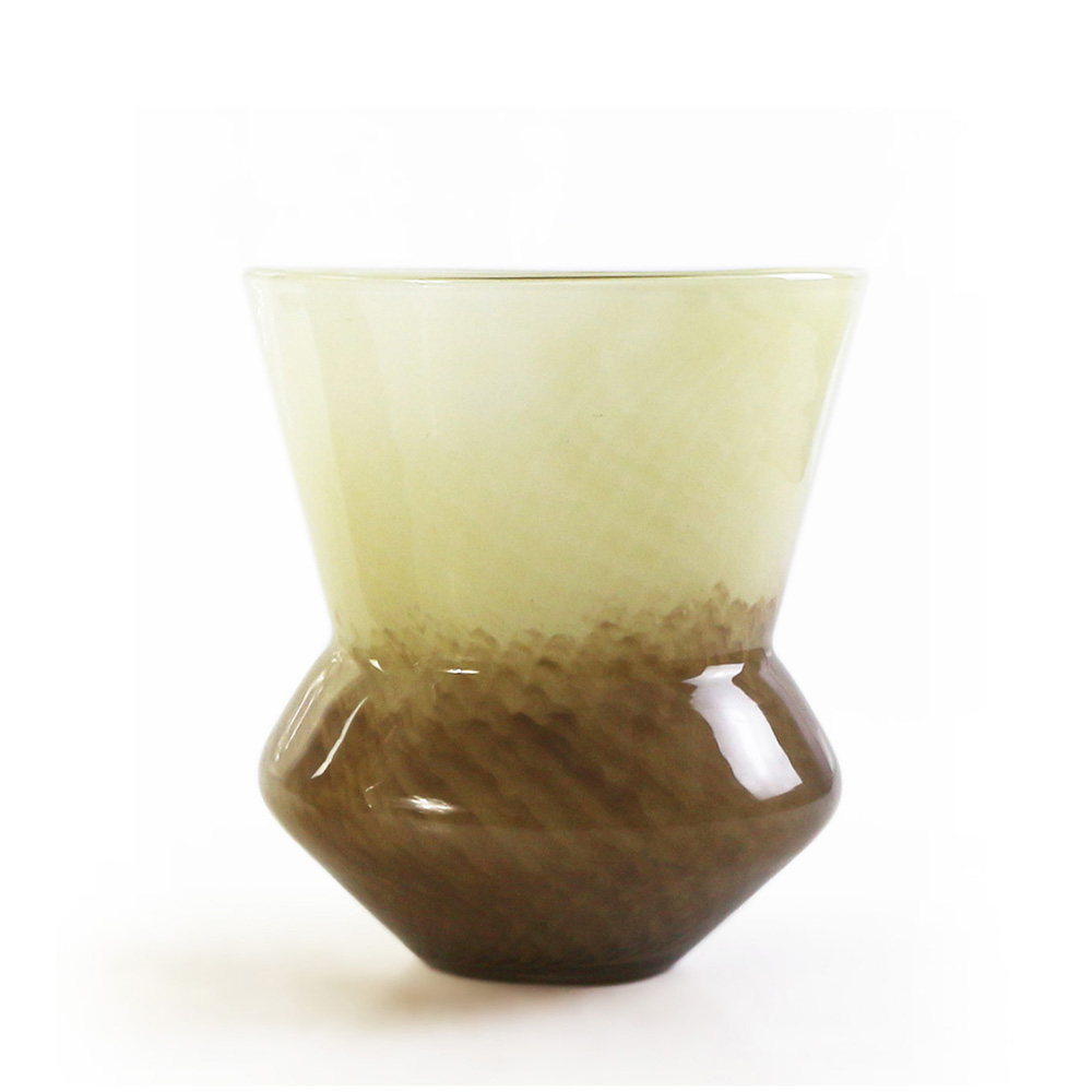 D8.5''H9.5''GLASS VASE
