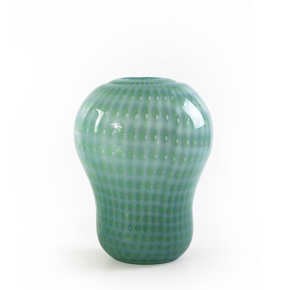 D7.5''H9.5''GLASS VASE