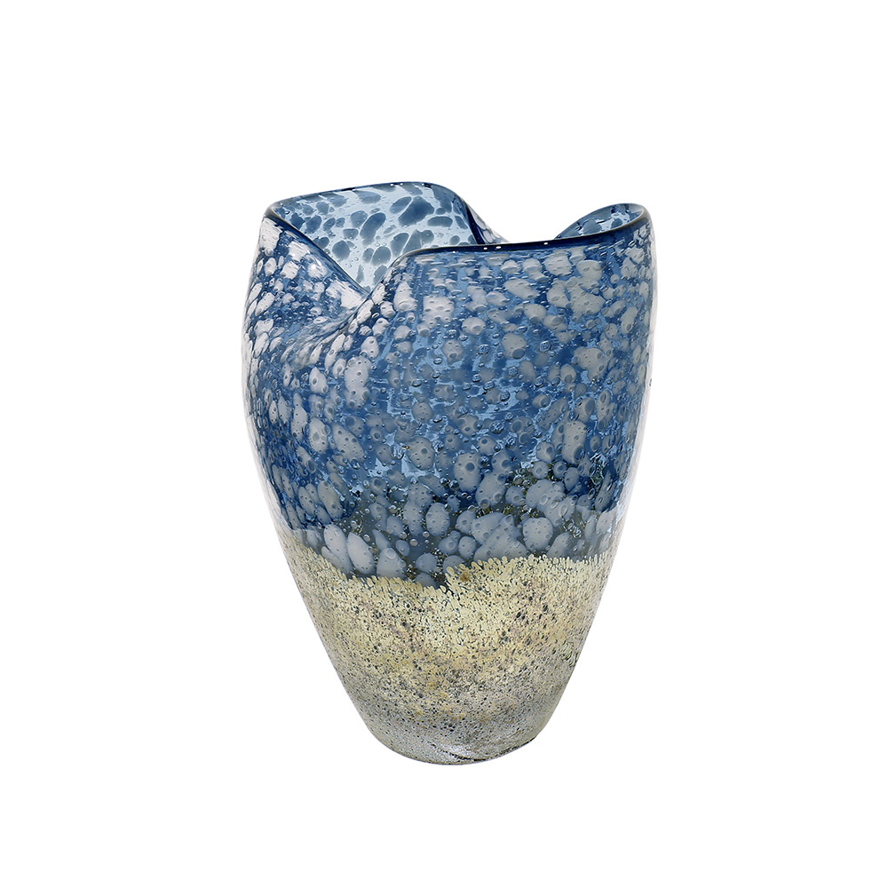 L8"W7"H10.5"GLASS VASE