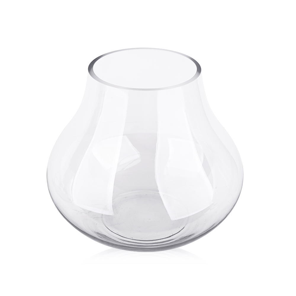 L9.84"W9.84"H8.27"GLASS VASE