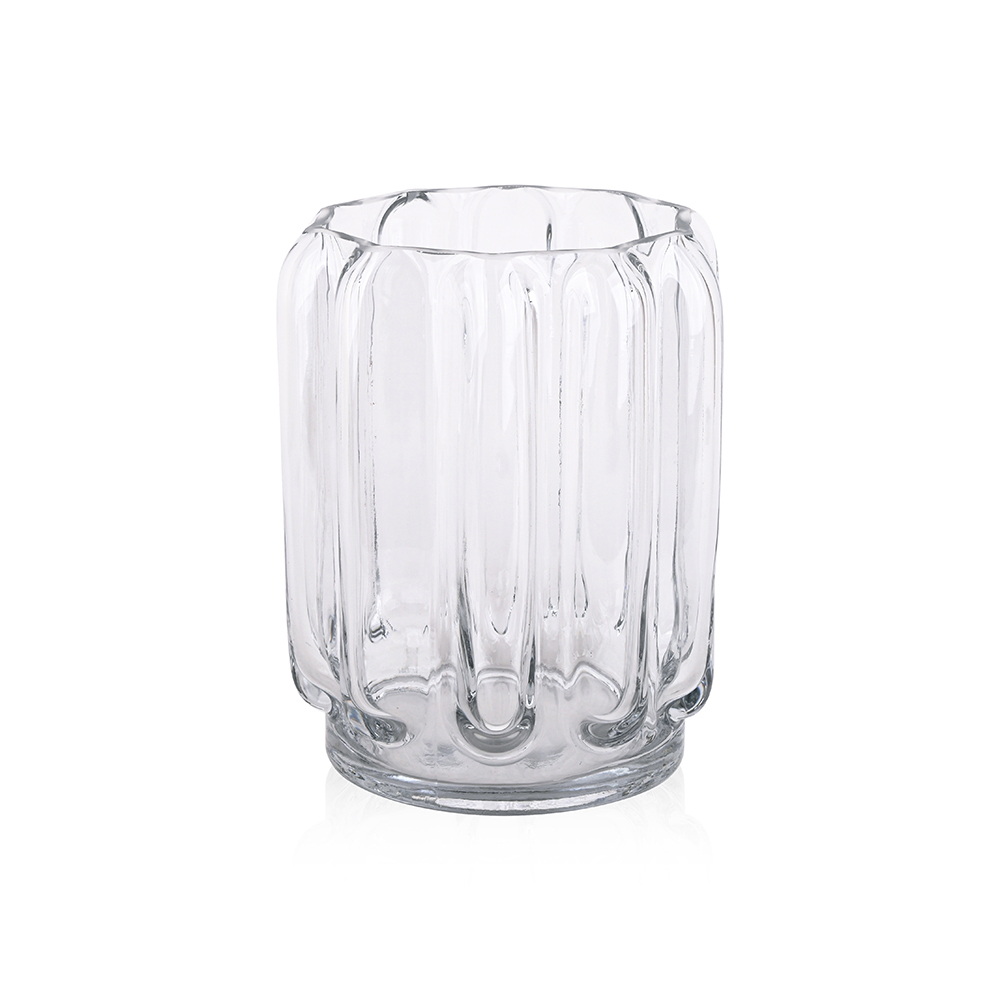 L5.51"W5.51"H7.09"GLASS VASE