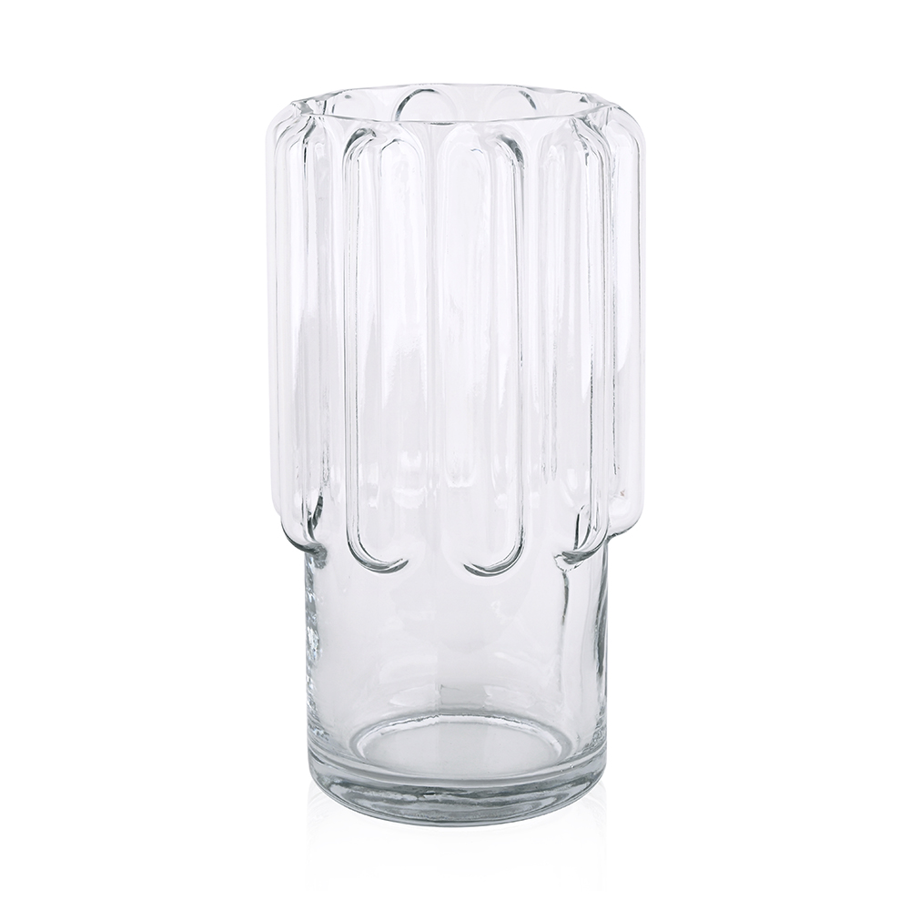 L5.51"W5.51"H10.63"GLASS VASE
