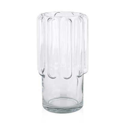 L5.51"W5.51"H10.63"GLASS VASE
