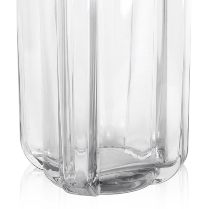 GA78053	 L4.53"W4.53"H7.87"GLASS VASE