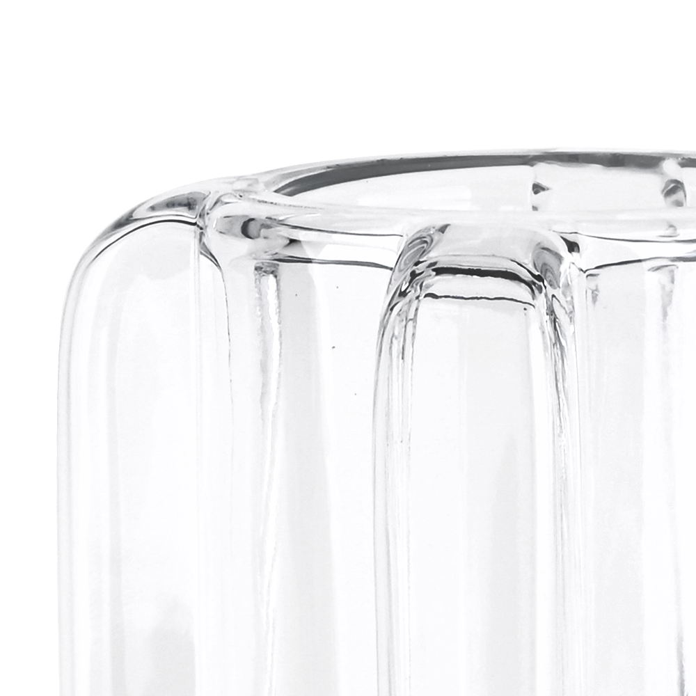GA78054	 L4.41"W4.41"H11.02"GLASS VASE