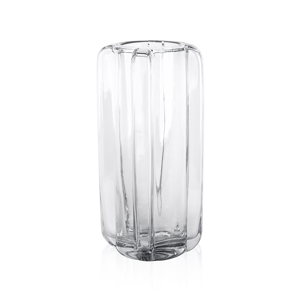GA78054	 L4.41"W4.41"H11.02"GLASS VASE