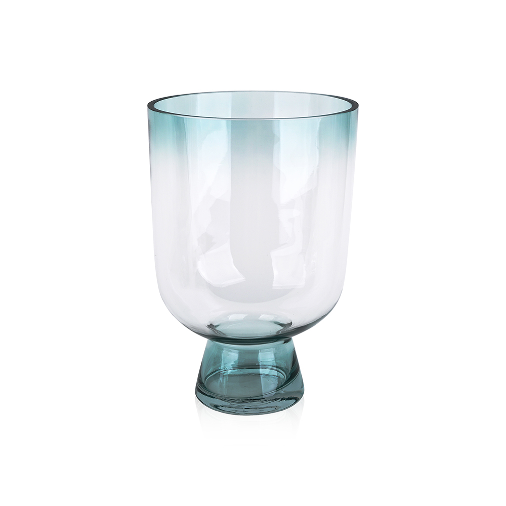 L6.5"W6.5"H9.84"GLASS VASE