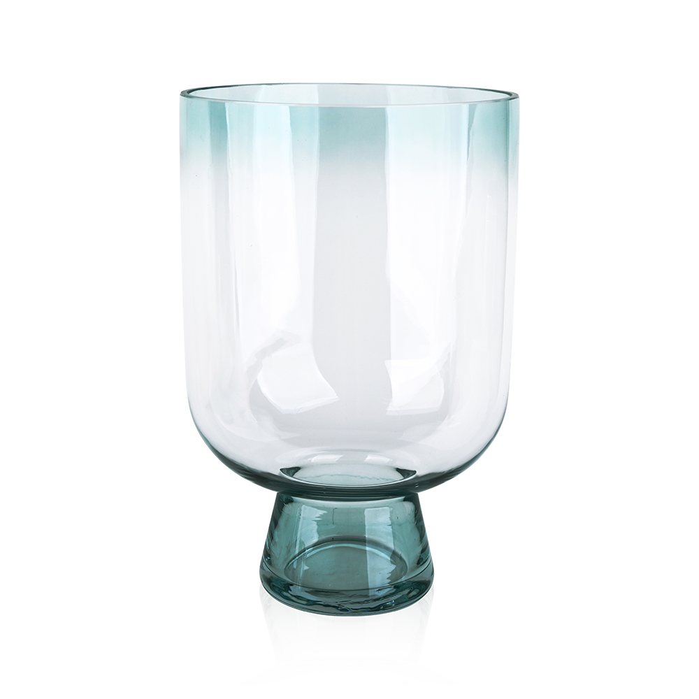 L8.66"W8.66"H12.99"GLASS VASE