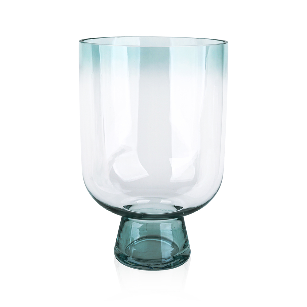 L8.66"W8.66"H12.99"GLASS VASE