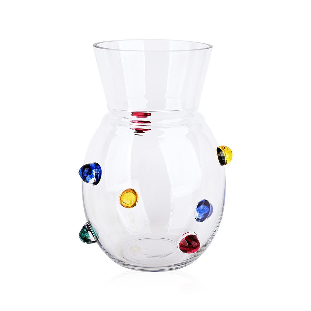 L7.48"W7.48"H9.45"GLASS VASE