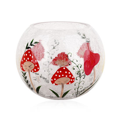 L7.87"W7.87"H6.3"GLASS VASE