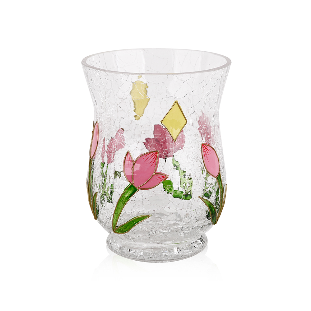 L4.53"W4.53"H5.91"GLASS VASE
