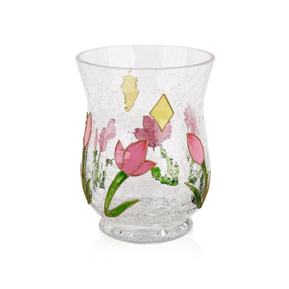 L4.53"W4.53"H5.91"GLASS VASE