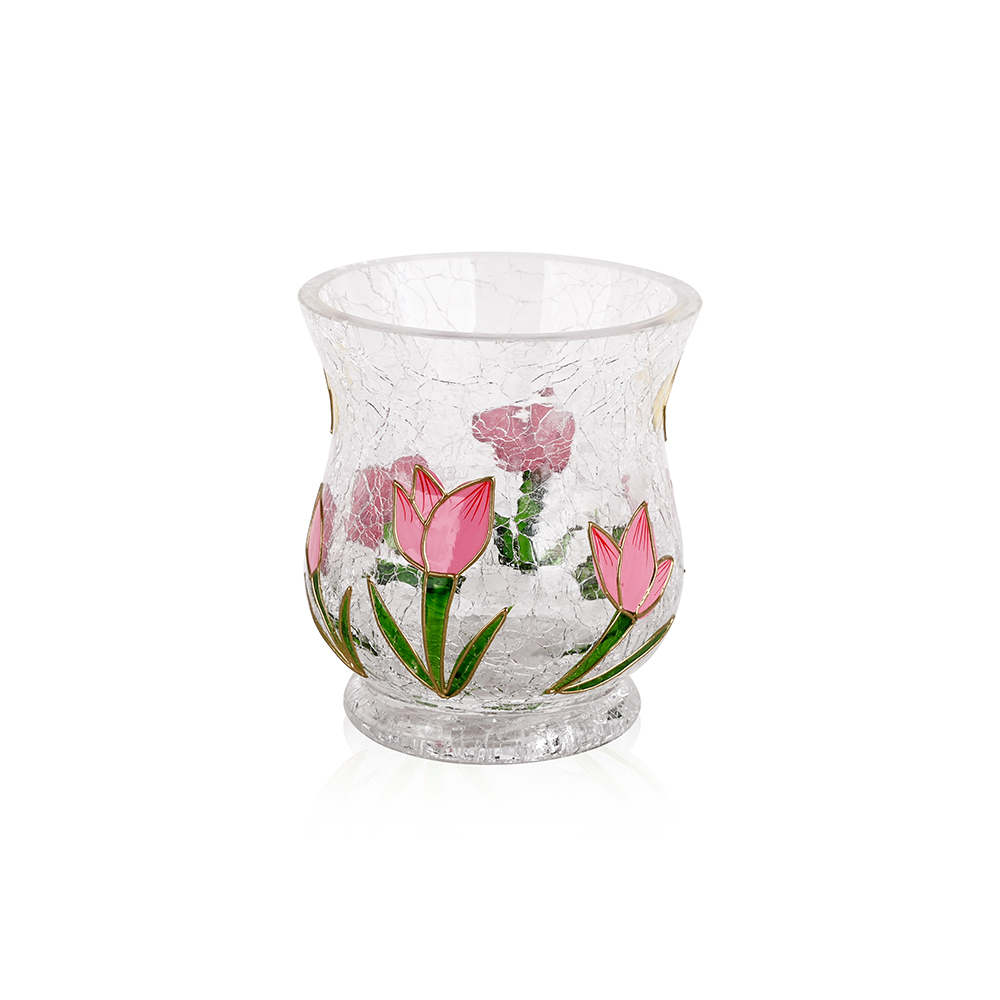 L3.54"W3.54"H4.33"GLASS VASE