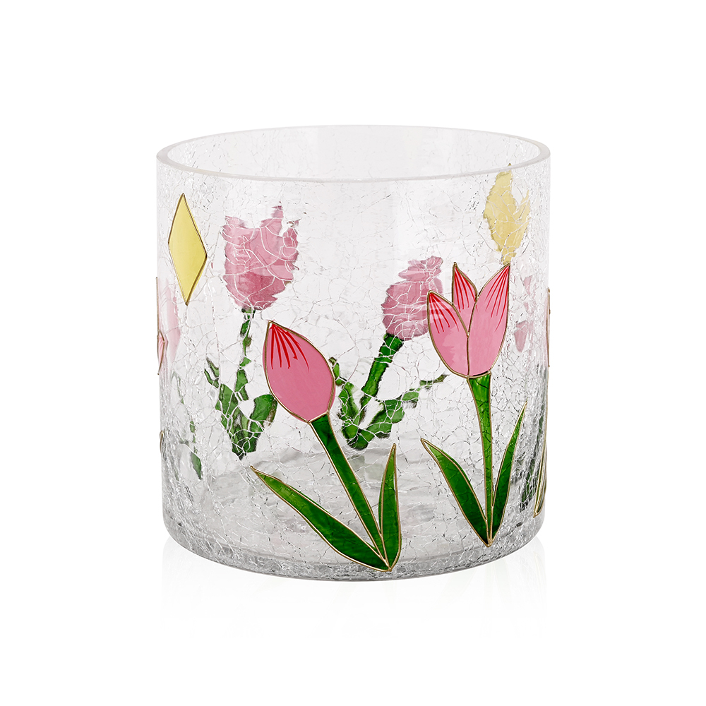 L5.91"W5.91"H5.71"GLASS VASE