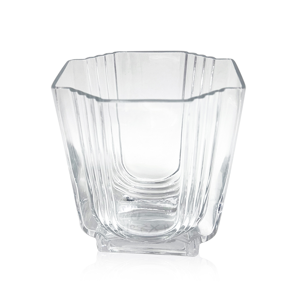 GA78080 L5.9''W4''H8.1''GLASS VASE