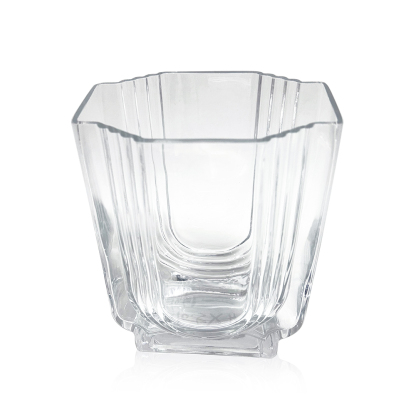 GA78080 L5.9''W4''H8.1''GLASS VASE