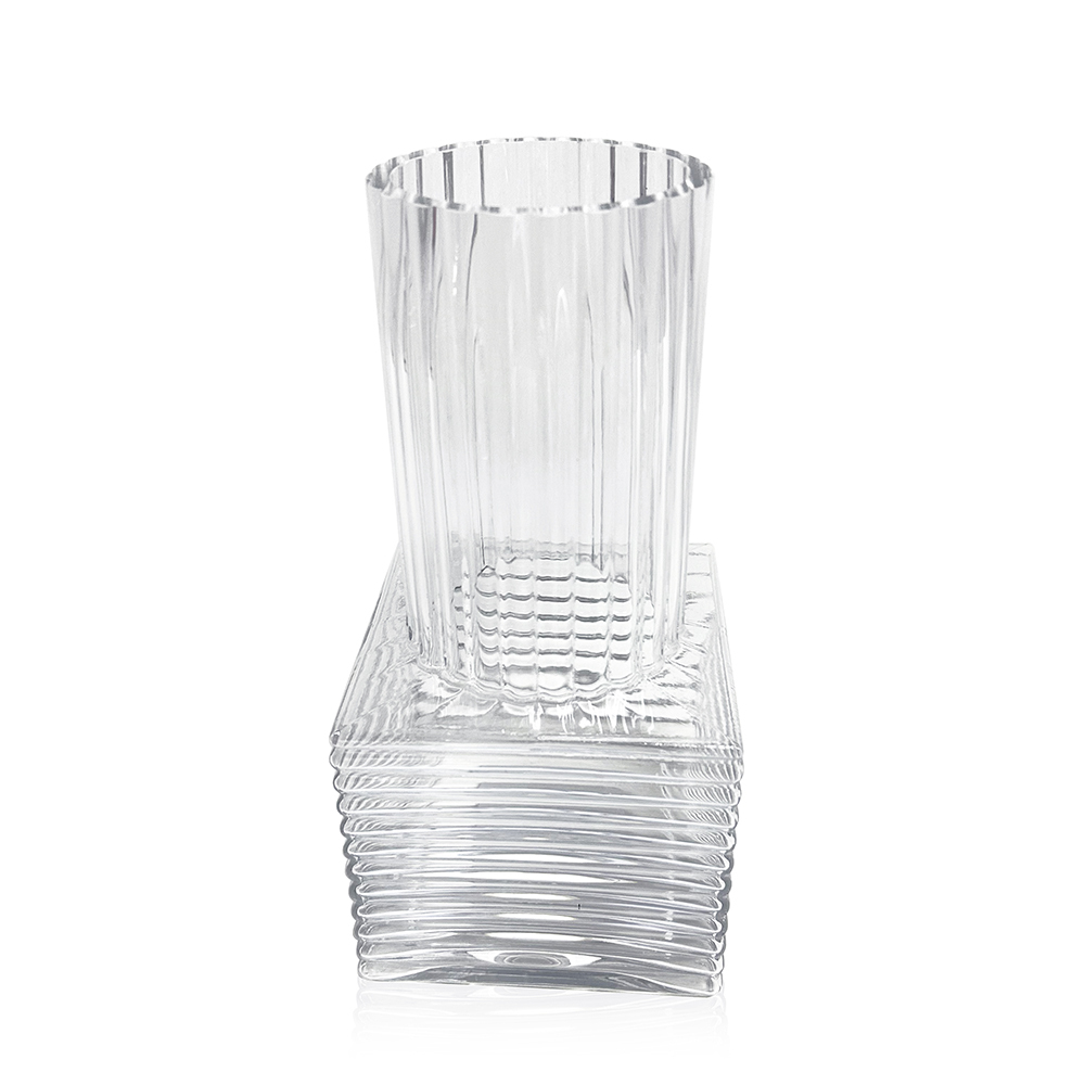 GA78084 L4.7''W4.7''H9.8''GLASS VASE