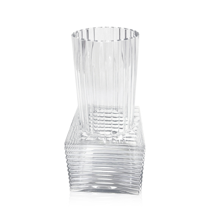GA78084 L4.7''W4.7''H9.8''GLASS VASE