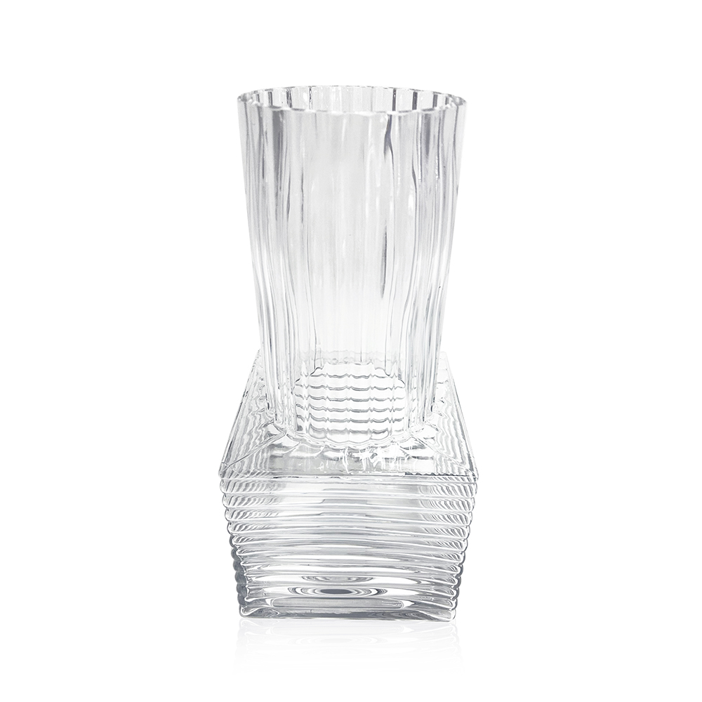 GA78085 L5.7''W5.7''H11.8''GLASS VASE