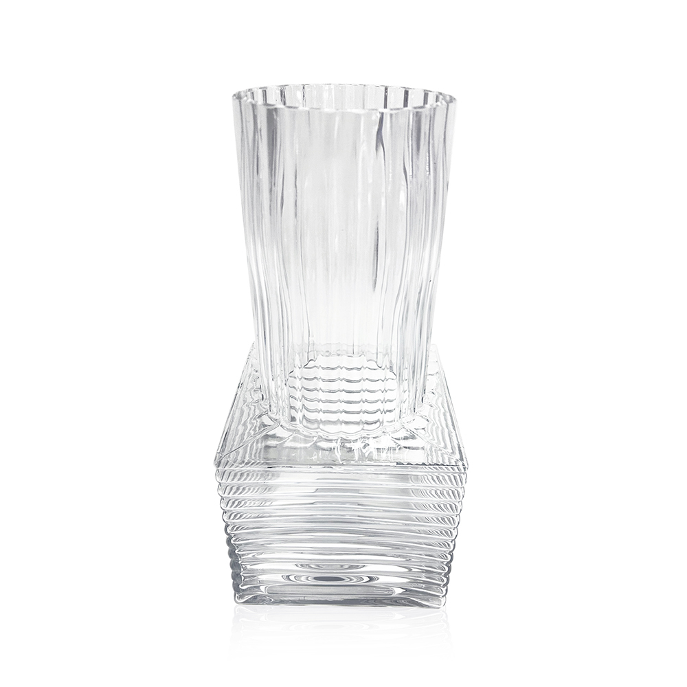 GA78085 L5.7''W5.7''H11.8''GLASS VASE