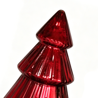 94366ASST	 D3.7"H9.4" - ASSORTED GLASS CHRISTMAS TREE