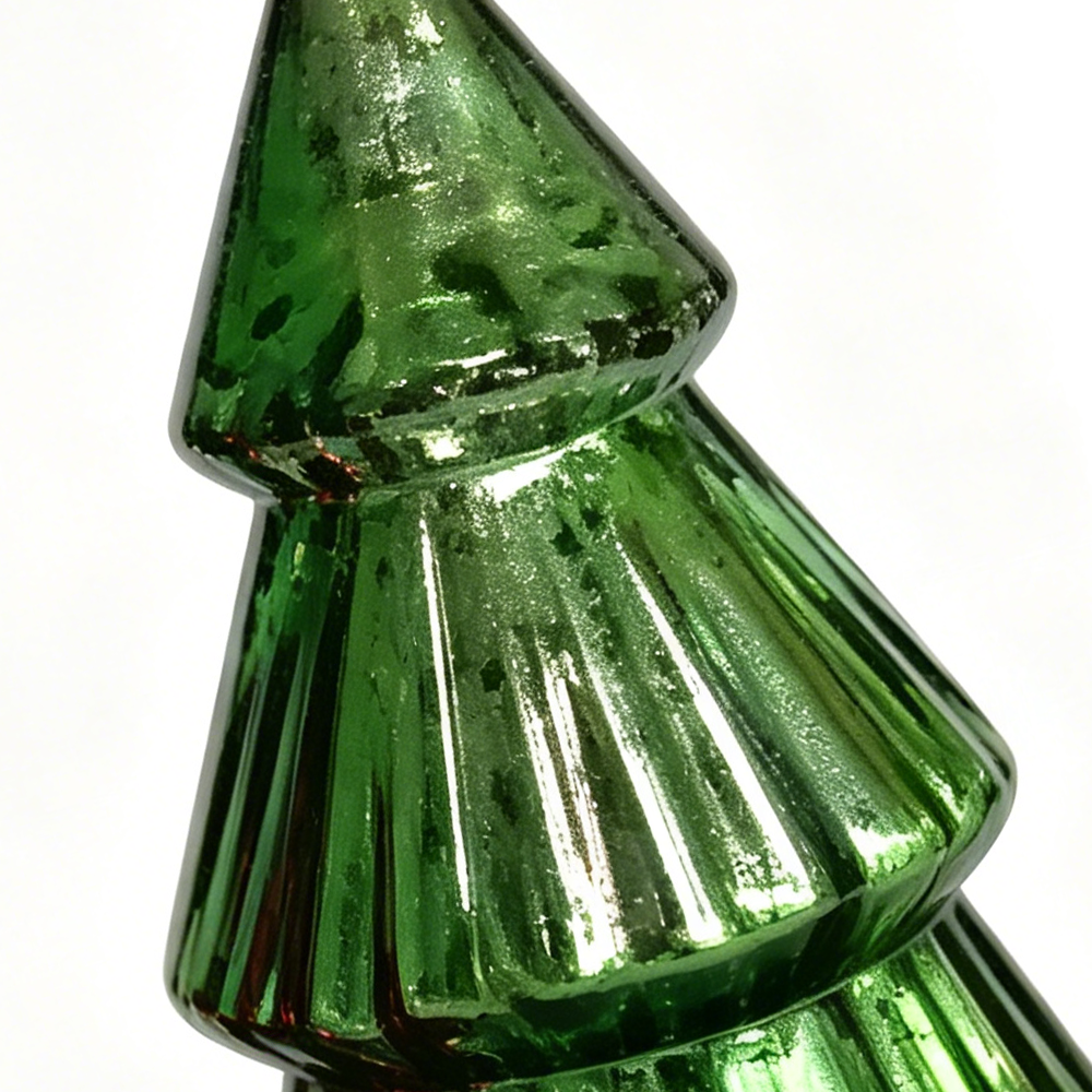 94366ASST	 D3.7"H9.4" - ASSORTED GLASS CHRISTMAS TREE