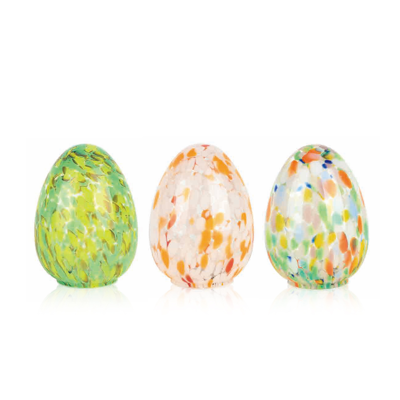 L4.72"W4.72"H6.69"EASTER GLASS EGG
