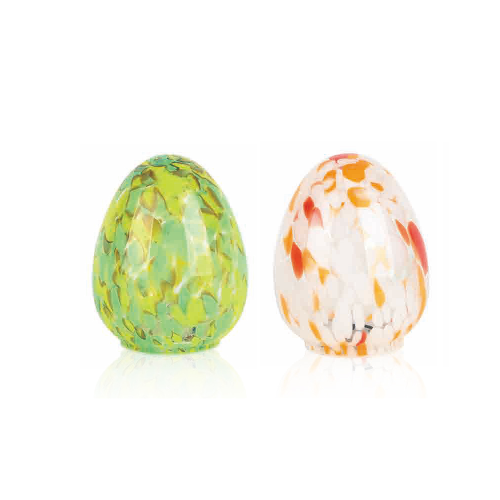 GE78003A3	 L4.13"W4.13"H5.51"EASTER GLASS EGG