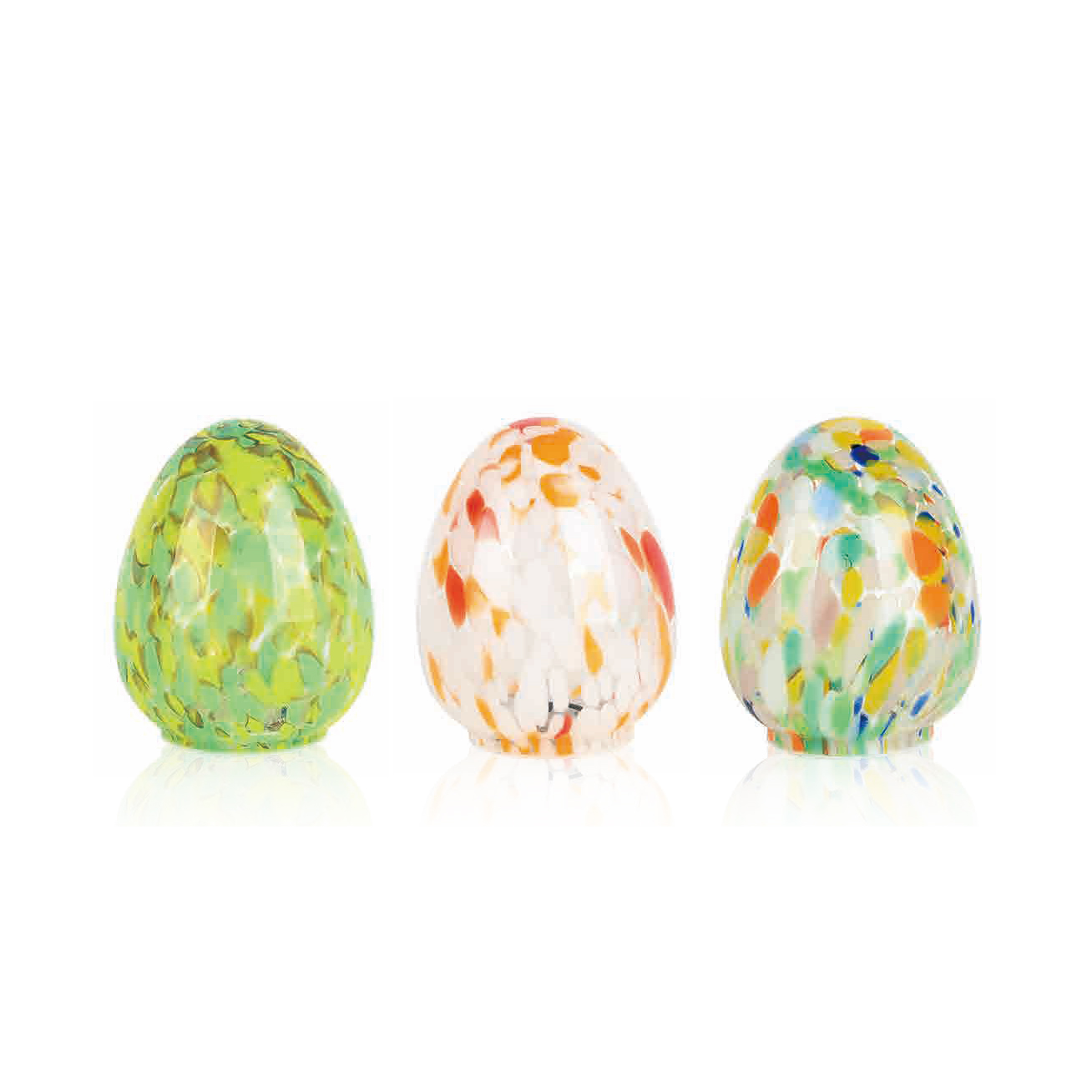 L4.13"W4.13"H5.51"EASTER GLASS EGG