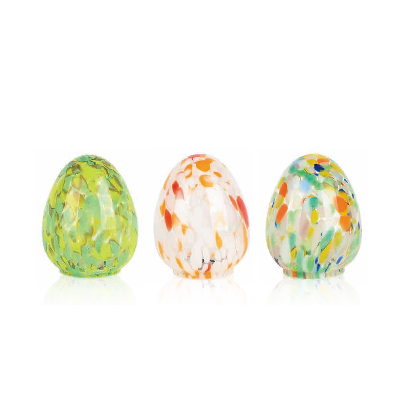 L4.13"W4.13"H5.51"EASTER GLASS EGG