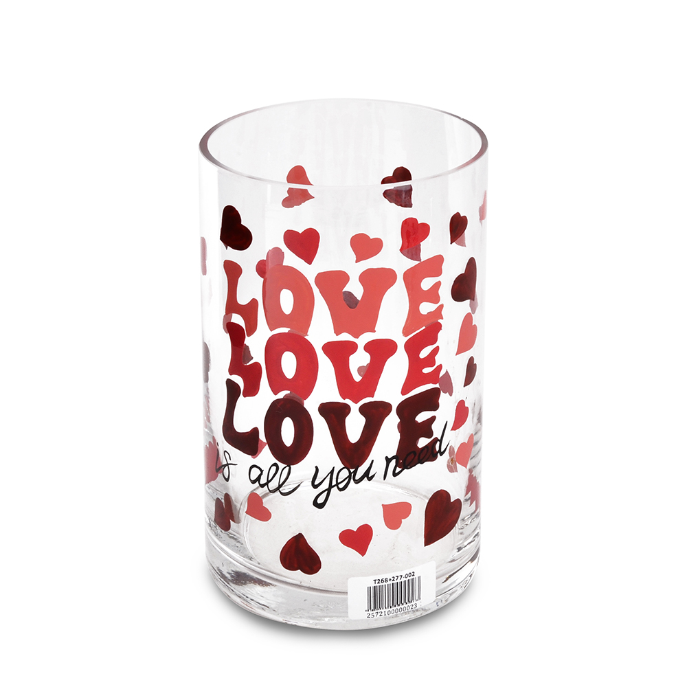 D4.7"
H7.9"" - VALENTINES DAY VASE