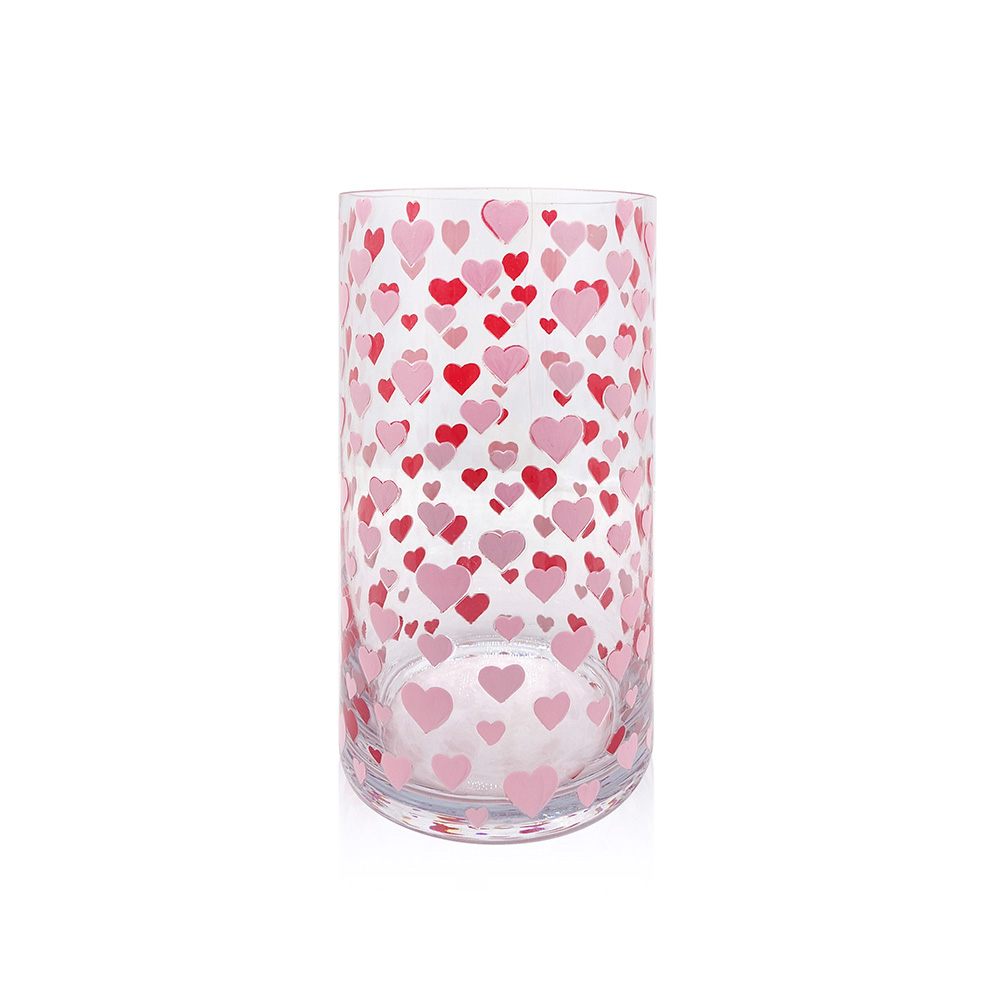 D5"H10"VALENTINE'S DAY VASE