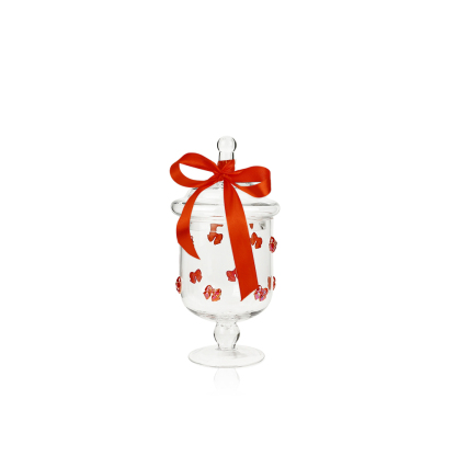 GV56002RD D5"H9"VALENTINE'S DAY GLASS