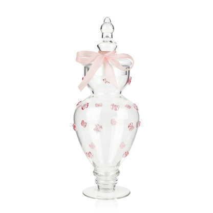 GV56007PK D6.5''H16.5''VALENTINE'S DAY GLASS