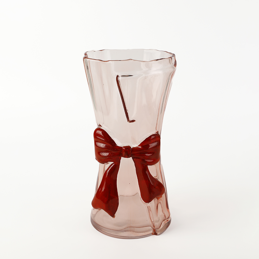 GV56008RD L5.5''W5.5''H10''VALENTINE'S DAY GLASS