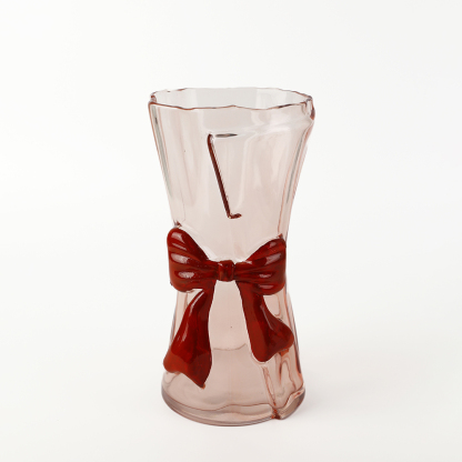 GV56008RD L5.5''W5.5''H10''VALENTINE'S DAY GLASS