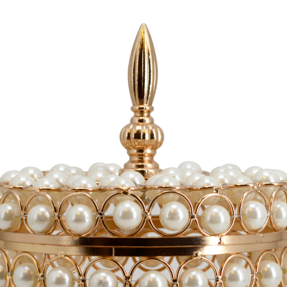 M20060	 D8.3"H8.7" - PEARL JEWELRY BOX