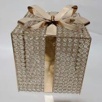 D16"12"8" - METAL CHRISTMAS GIFT BOX