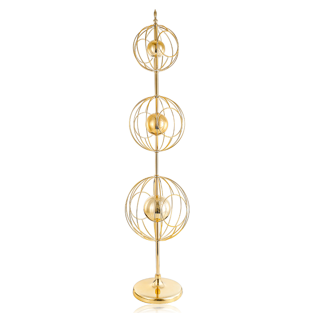 D8.7"H38.6" - GOLD FINISH METAL ART Decor