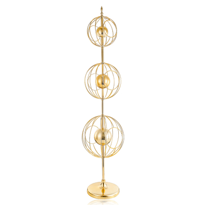 D8.7"H38.6" - GOLD FINISH METAL ART Decor