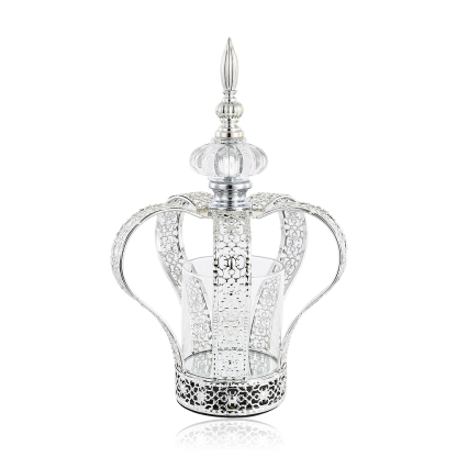 D7"H11" - METAL CROWN CANDLE HOLDER