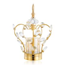 D7.5"H11.4" - METAL CROWN CANDLE HOLDER