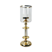 D7"H22" - METAL CANDLE HOLDER