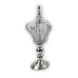 M20248	 D6.6"H18.8" - METAL CROWN CANDLE HOLDER