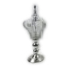 M20248	 D6.6"H18.8" - METAL CROWN CANDLE HOLDER