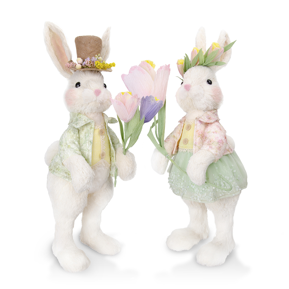 L8.66"W11.81H28.8" - EASTER RABBIT