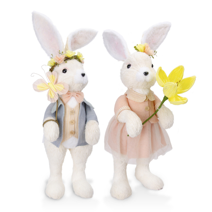 L8.66"W10.63H28.7" - EASTER RABBIT