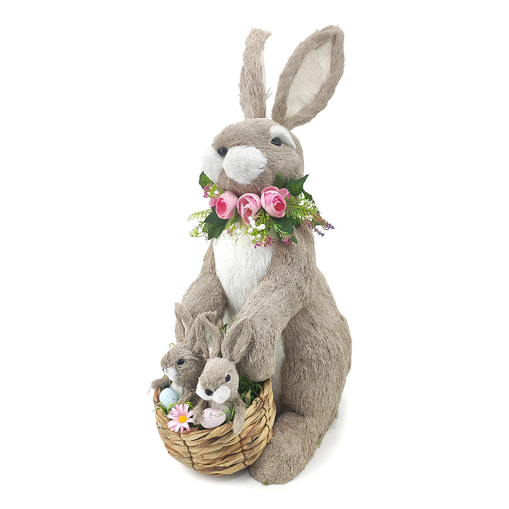 L20.5"W12.5"H31.5"EASTER BUNNY