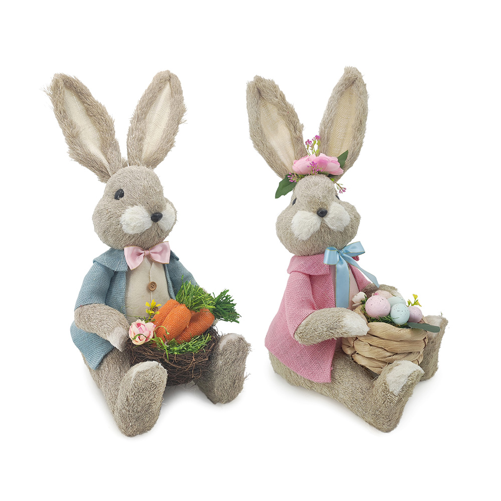 L8.5"W12"H21.5"EASTER BUNNY